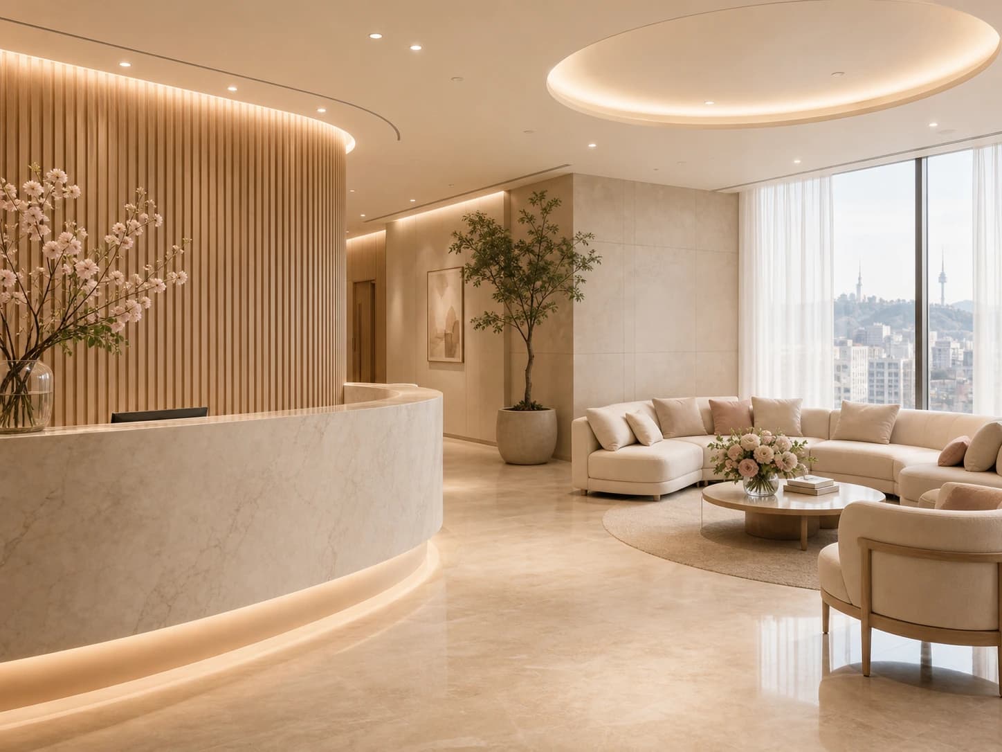 Quiet premium Korean clinic interior designed for comfort and privacy
